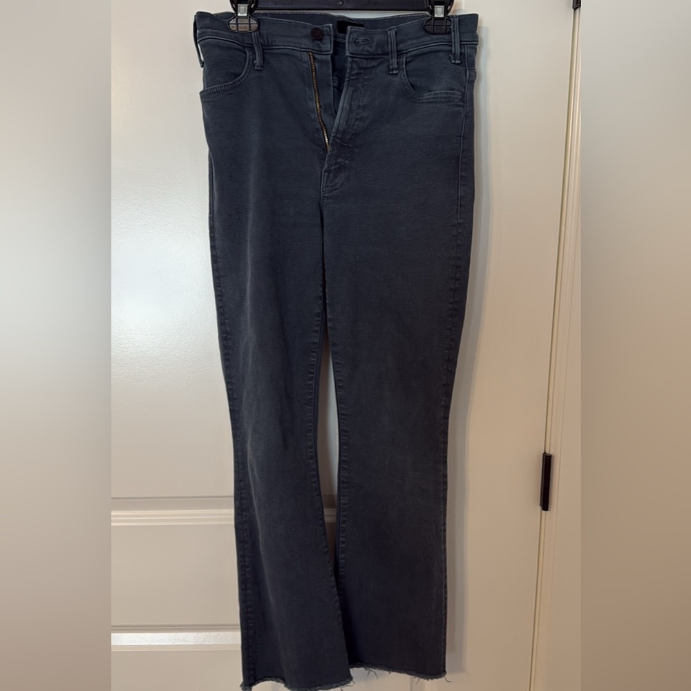 MOTHER Women's Ankle & Cropped Jeans - Dark Gray